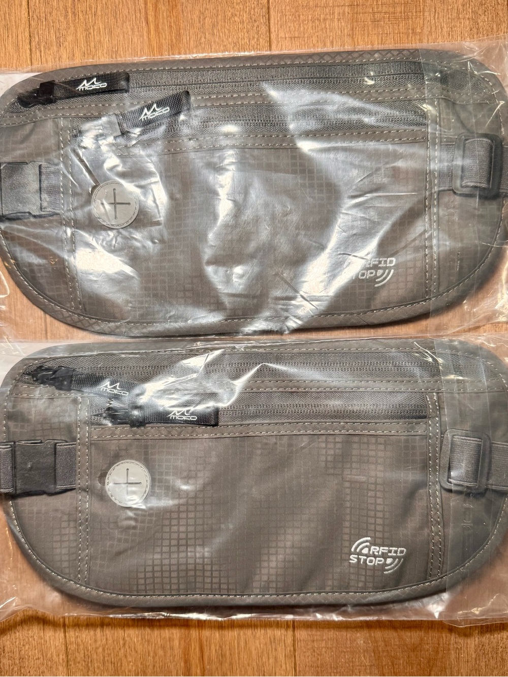 RFID-Blocking Travel Waist Pouch - Dark Grey